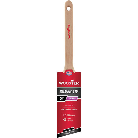 Wooster Silver Tip - Semi-Oval Angle Sash - Wall and Trim Paint Brush - 2 Inch