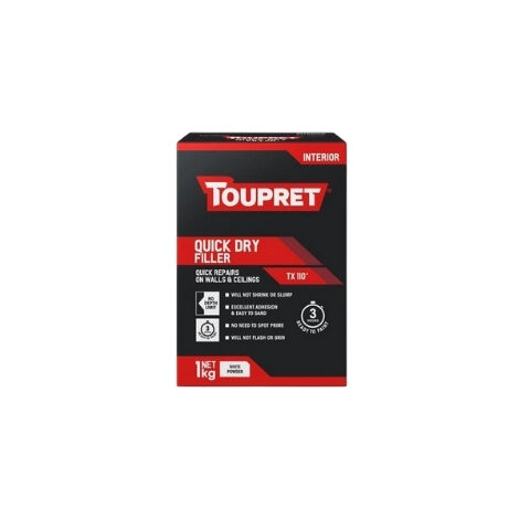 Toupret Quick Dry Interior Filler - 1Kg