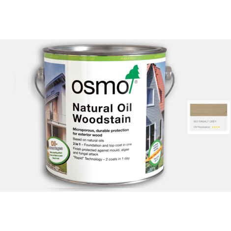 Osmo Natural Oil Woodstain - Basalt Grey - 125ml