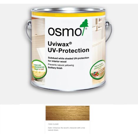 Osmo Uviwax Non Yellowing UV Protection - Clear - Satin - 125ml