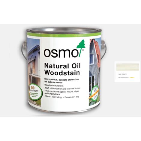 Osmo Natural Oil Woodstain - White - 125ml