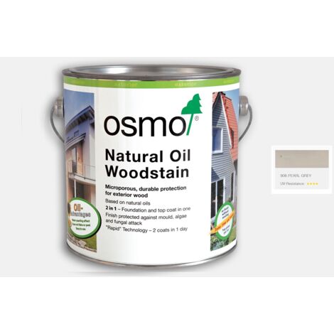 Osmo Natural Oil Woodstain - Pearl Grey - 125ml