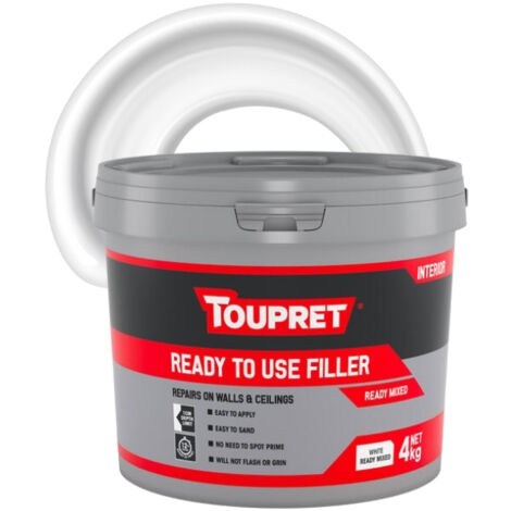 Toupret Ready Mixed Interior Filler - 4Kg