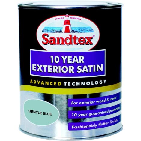 Sandtex 10 Year Exterior Satin - Gentle Blue - 750ml
