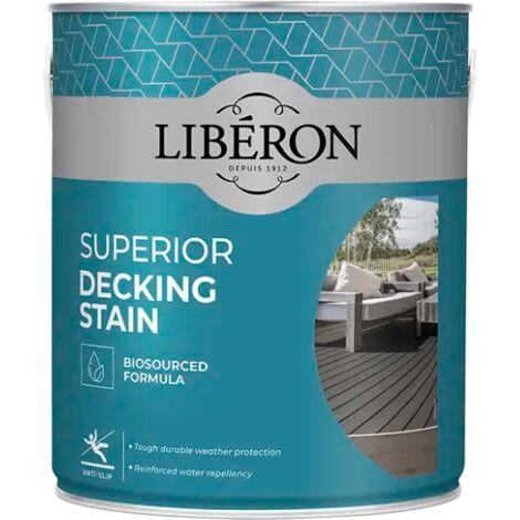 Liberon Superior Decking Stain - Gun Metal - 2.5L