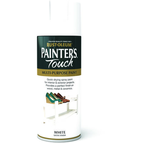 Rust-Oleum Painter’s Touch Spray Paint 400ml Satin - White