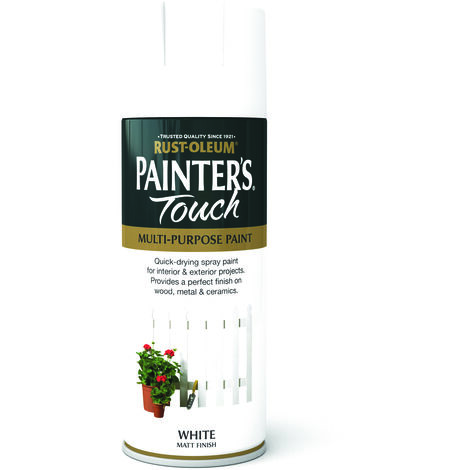 Rust-Oleum Painter’s Touch Spray Paint 400ml Matt - White