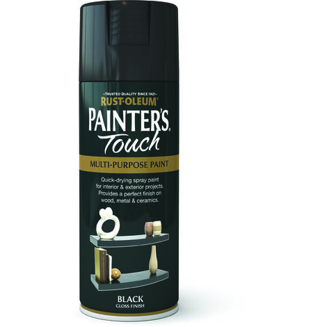 Rust-Oleum Painter’s Touch Spray Paint 400ml Gloss - Black