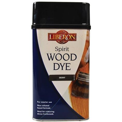 Liberon Spirit Traditional Hardwood Furniture Wood Dye - Ebony - 1 Litre