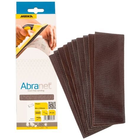 Mirka Abranet 80 x 230mm Handy Grip Strips 10 pack - P180