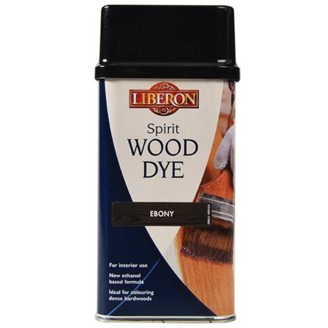 Liberon Spirit Traditional Hardwood Furniture Wood Dye - Ebony - 250ml