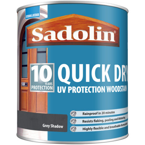 Sadolin Quick Dry UV Protection Woodstain - Grey Shadow - 2.5L