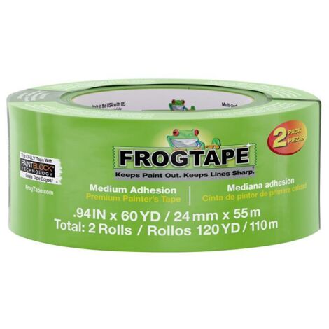 Frog Tape Multi-Surface Painters Tape - 24mm x 55 metres - 2 Pack (1/2)
