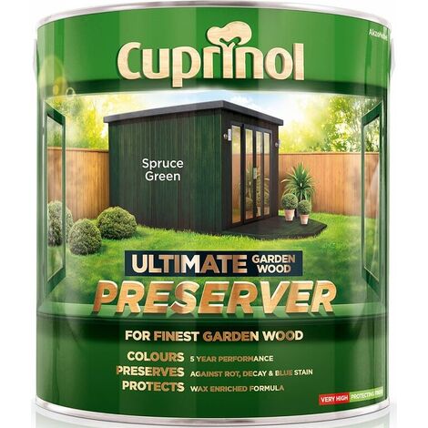 Cuprinol Ultimate Garden Wood Preserver Spruce Green 1L - Spruce Green