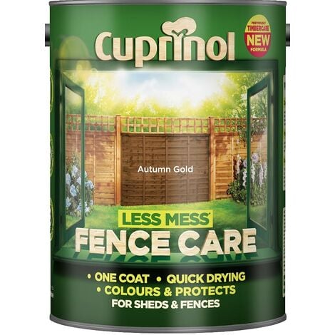 Cuprinol Less Mess Fence Care - Autumn Gold - 5L