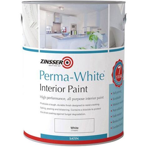 Zinsser ZN7050001C1 Perma-White® Interior Paint Satin 2.5 litre ZINPWIS25L