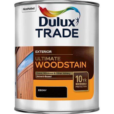 Dulux Trade Ultimate Weathershield Woodstain - Ebony - 1L
