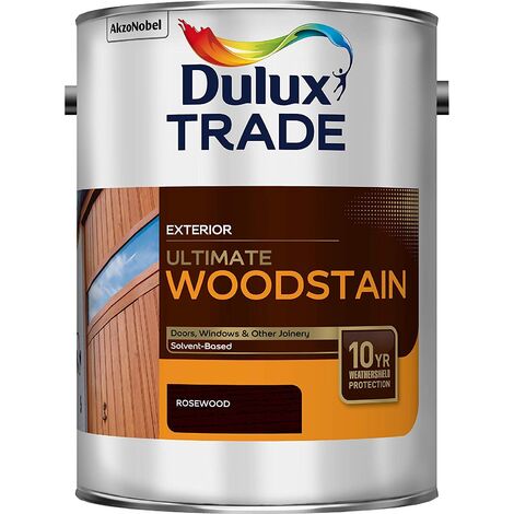 Dulux Trade Ultimate Weathershield Woodstain - Rosewood - 5L