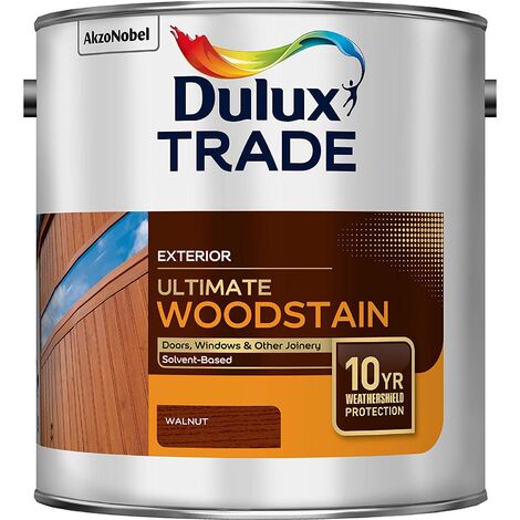Dulux Trade Ultimate Weathershield Woodstain - Walnut - 2.5L
