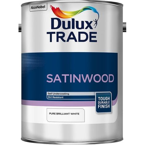 Dulux Trade Satinwood - Pure Brilliant White - 5 Litre