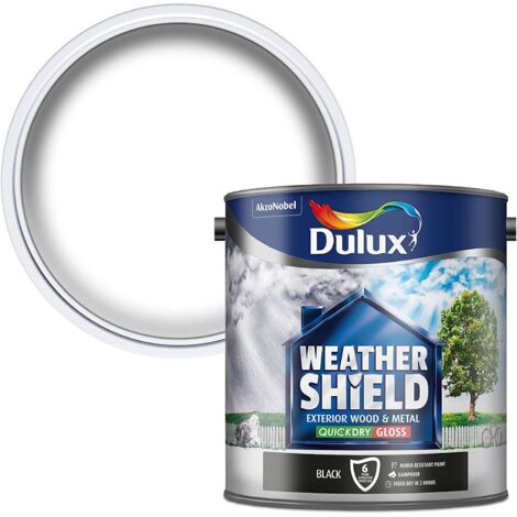 Dulux Weathershield Quick Dry Gloss - 2.5L - Black