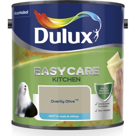 Dulux Easycare Kitchen Matt Paint 2.5 Litre Overtly Olive