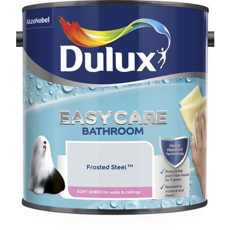 Dulux Easycare Bathroom Soft Sheen Emulsion Paint - 2.5L - Frosted Steel