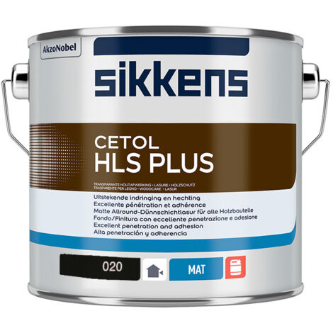 Sikkens Cetol HLS Plus Woodstain Paint - 2.5 Litre - Ebony (020)