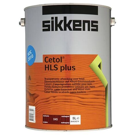 Sikkens Cetol HLS Plus Woodstain Paint - 5 Litre - Mahogany (045)