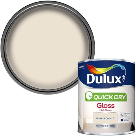 Dulux Quick Dry Gloss Colours - Natural Calico - 750ml