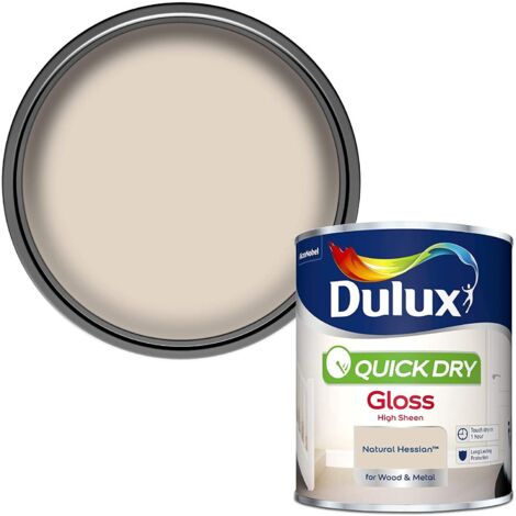Dulux Quick Dry Gloss Colours - Natural Hessian - 750ml