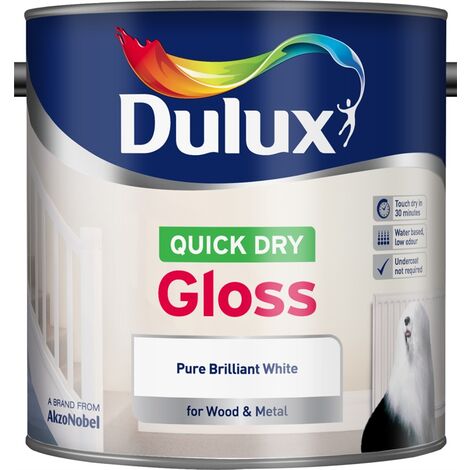 Dulux Retail Quick Dry Gloss - Pure Brilliant White - 750ml