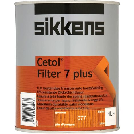 Sikkens 5085959 Cetol Filter 7 Plus Translucent Woodstain Pine 1 litre SIKCF7PP1L