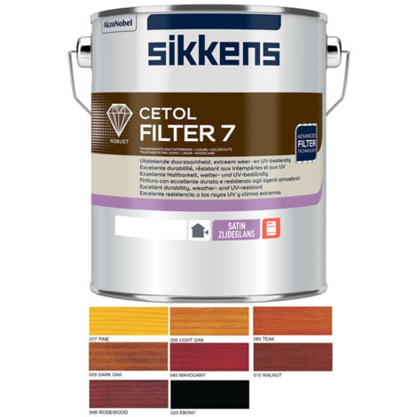 Sikkens Cetol Filter 7 Plus Woodstain Paint - 5 Litre - Pine (077)