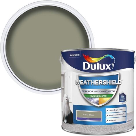 Dulux Retail Weathershield Exterior Satin Paint - Green Glade - 2.5L