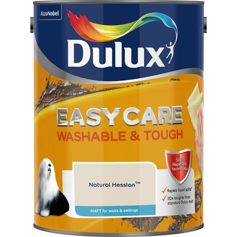 Dulux Easycare Washable & Tough Matt Emulsion Paint - 5L - Natural Hessian