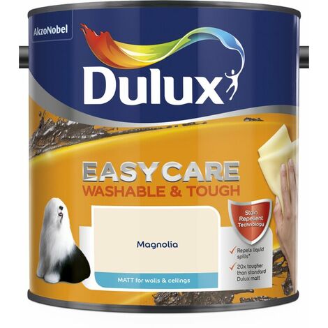 Dulux Easycare Washable & Tough Matt Emulsion Paint - 2.5L - Magnolia