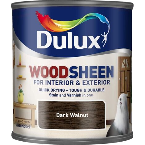 Dulux Woodsheen - Interior & Exterior - Dark Walnut - 250ML