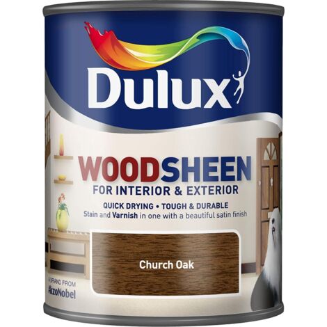 Dulux Woodsheen - Interior & Exterior - Church Oak - 750ML