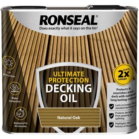 Ronseal Nourishing Decking Oil - 2.5L - Natural Oak