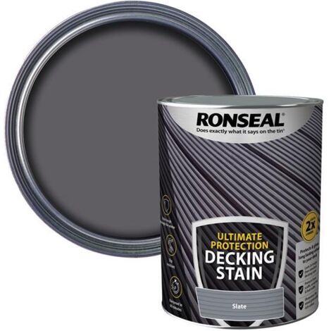 Ronseal 39123 Ultimate Protection Decking Stain Slate 5 litre RSLNUDSSL5L