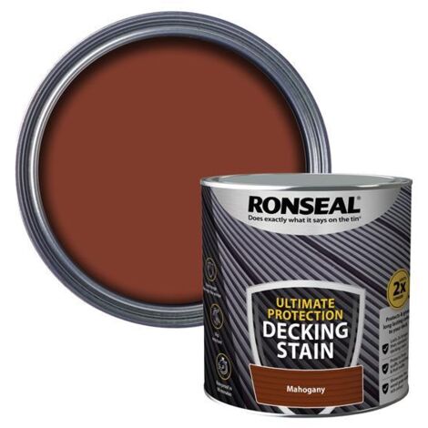 Ronseal 39117 Ultimate Protection Decking Stain Rich Mahogany 2.5 litre RSLNUDSRM25L