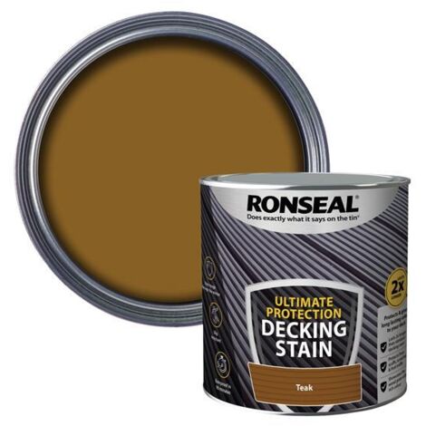 Ronseal 39120 Ultimate Protection Decking Stain Rich Teak 5 litre RSLNUDSRT5L