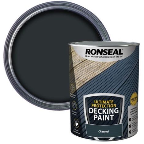 Ronseal 39144 Ultimate Protection Decking Paint Charcoal 5 litre RSLDPC5L