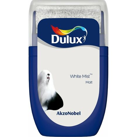 Dulux Retail Matt Emulsion Tester Paint Pot - 30ml - White Mist