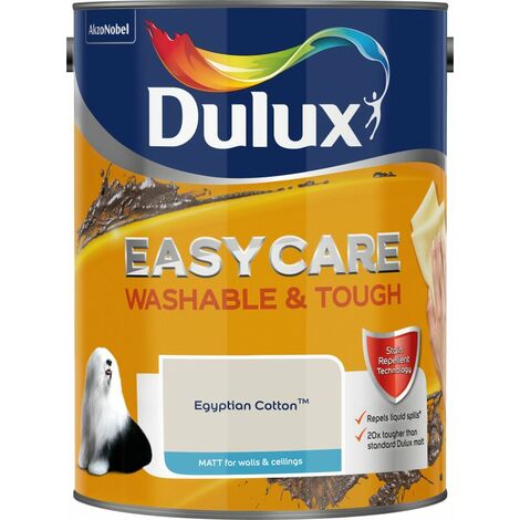 Dulux Easycare Washable & Tough Matt Emulsion Paint - 5L - Egyption Cotton