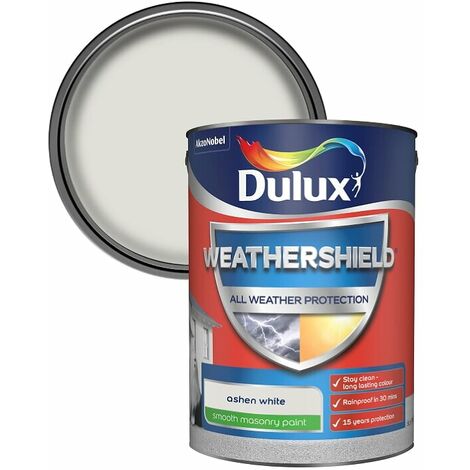 Dulux All Weather Protection Smooth Masonry - 5L - Ashen White
