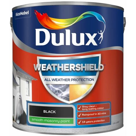 Dulux All Weather Protection Smooth Masonry - 2.5L - Black