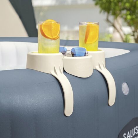 Lay-Z-Spa Hot Tub Drinks and Food Holder, Inflatable Spa Accessory with Logo