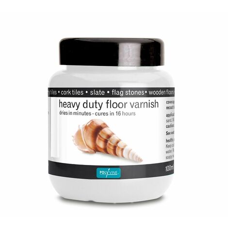 Polyvine - Heavy Duty Floor Varnish - Satin - 100ml - Clear